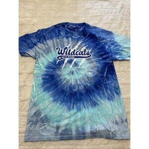 Wilson Wildcats Blue Tie Dye T-Shirt Men’s Size Medium ColorTone Cotton